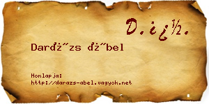 Darázs Ábel névjegykártya